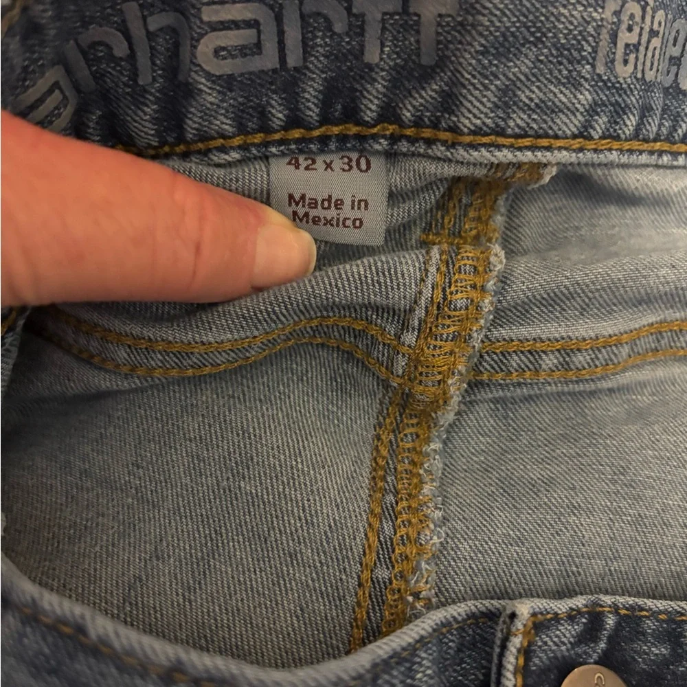 Carhartt‎ Men's Relaxed Fit Blue Jeans. Size 42x30